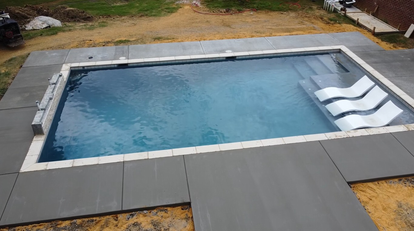 Professional concrete pool deck installation in McAllen, TX