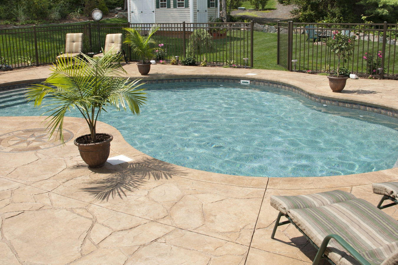Concrete pool decks in McAllen, TX