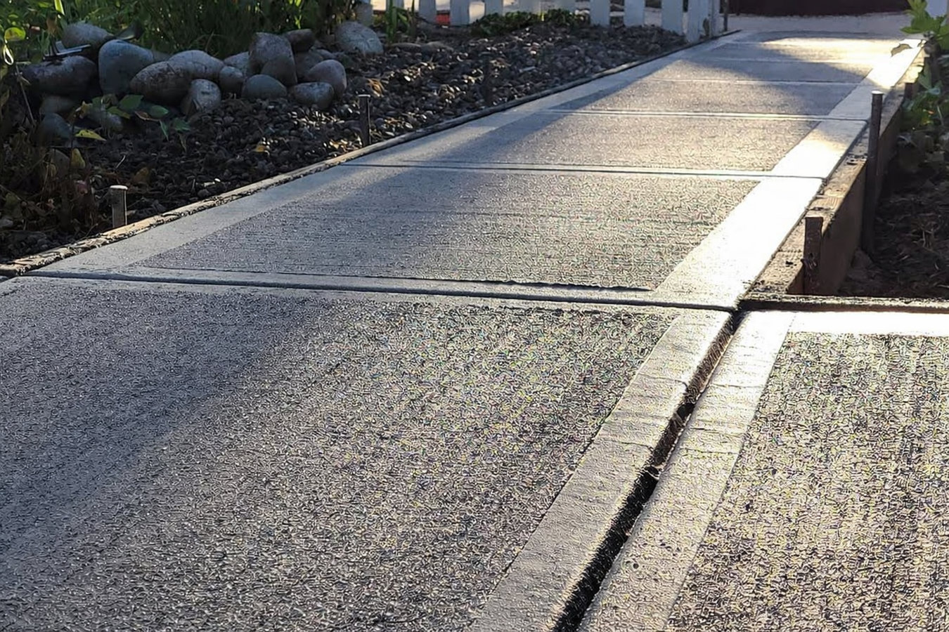 Concrete sidewalk building in McAllen, TX